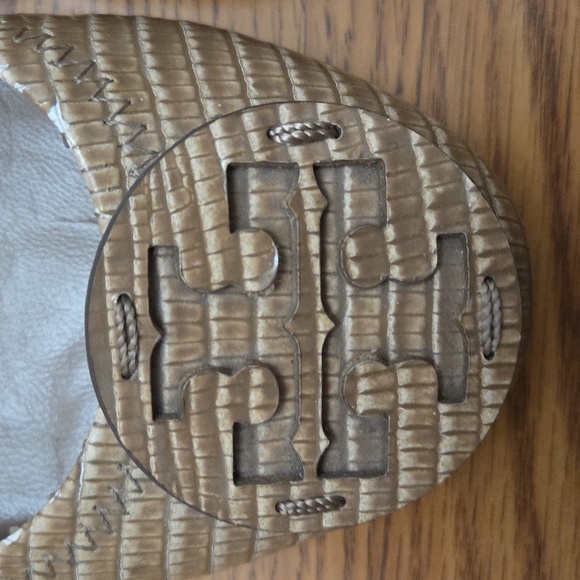 Tory Burch Reva Travel Ballet Leather Flats Lizard Print / 8.5 - Picture 4 of 9